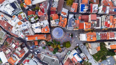 Sfondo Città dall'Alto 4K · aerial · 3840×2160