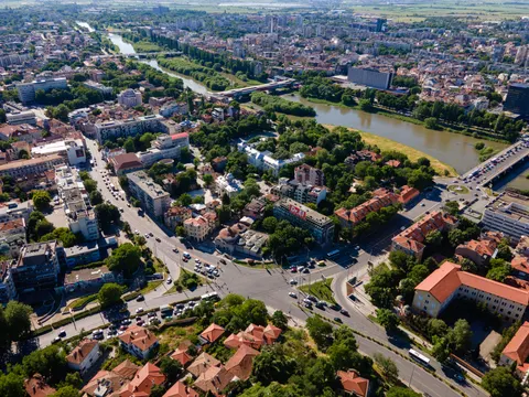Sfondo Città dall'Alto 4K · aerial · 3840×2880