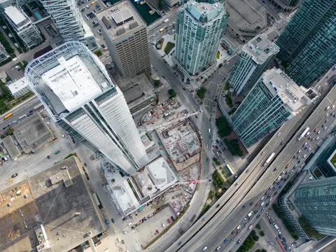 Sfondo Città dall'Alto 4K · aerial · 3840×2880
