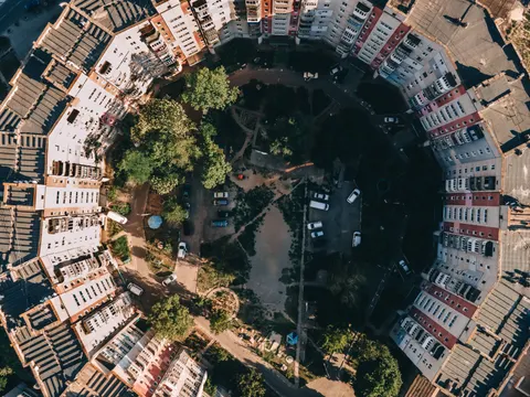 Aerial City 4K Wallpaper · aerial · 3840×2880