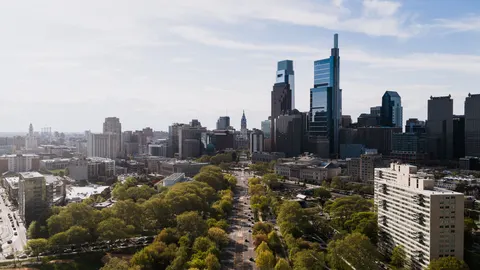 Sfondo Città dall'Alto 4K · aerial · 3840×2160