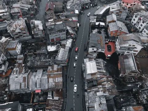 Aerial City 4K Wallpaper · aerial · 3840×2880