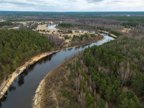 Luftaufnahme Fluss 4K Hintergrundbild · aerial · 3840×2880