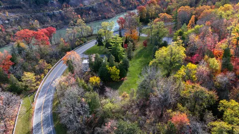 Luftaufnahme Fluss 4K Hintergrundbild · aerial · 3840×2160