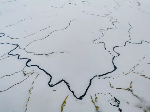 والپیپر رودخانه هوایی با کیفیت 4K · aerial · 3840×2880