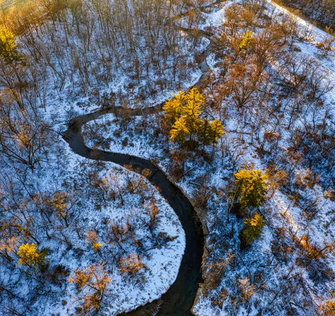 Sfondo Fiume dall'Alto 4K · aerial · 3840×3626