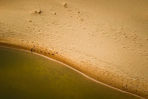 Aerial Dunes 4K Wallpaper · aerial · 3840×2560