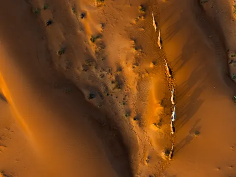 Aerial Dunes 4K Wallpaper · aerial · 3840×2880