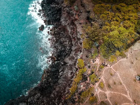 Aerial Coastline 4K Wallpaper · aerial · 3840×2880