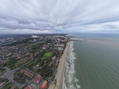 Aerial Coastline 4K Wallpaper · aerial · 3840×2867