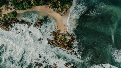 हवाई तटरेखा 4K वॉलपेपर · aerial · 3840×2160