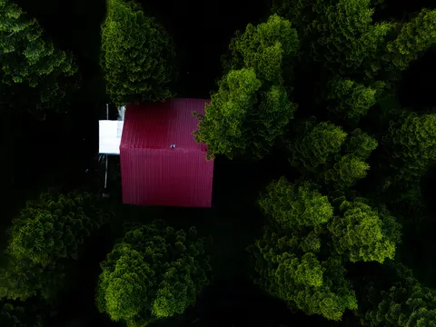 空撮の森林 4K壁紙 · aerial · 3840×2880