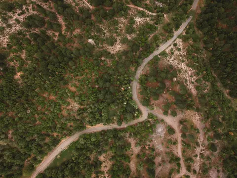 Fondo de pantalla Bosque Vista Aérea 4K · aerial · 3840×2880