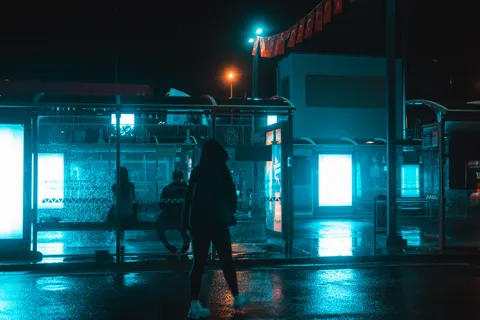 Neon-Stadt 4K Hintergrundbild · neon · 3840×2560