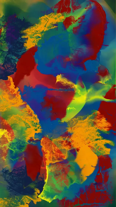 颜料流动 手机壁纸 · gradient · 1440×2560