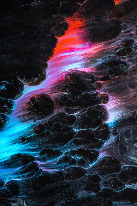 Неоновое затухание обои для телефона · gradient · 1440×2160