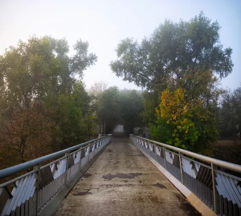 Fondo de pantalla Carretera con niebla 4K · nature · 3840×3448