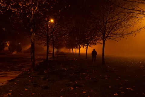 Fondo de pantalla Carretera con niebla 4K · nature · 3840×2560
