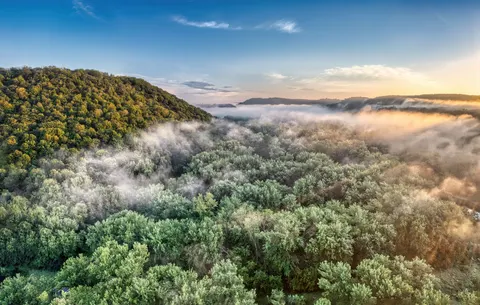 Misty Valley 4K Wallpaper · nature · 3840×2442