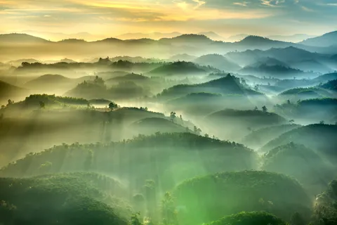Misty Valley 4K Wallpaper · nature · 3840×2561