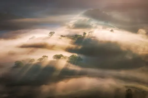 Misty Valley 4K Wallpaper · nature · 3840×2560