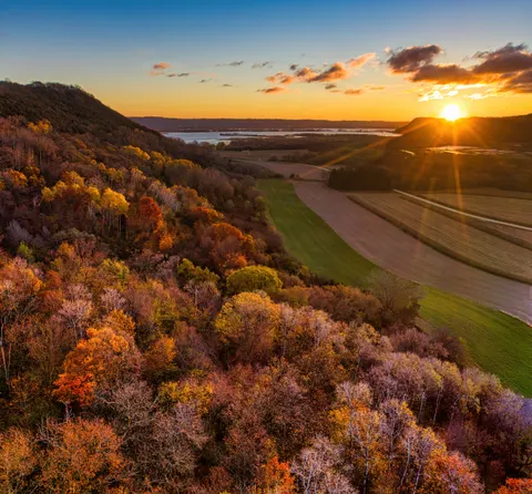 Autumn River 4K Wallpaper · nature · 3840×3567