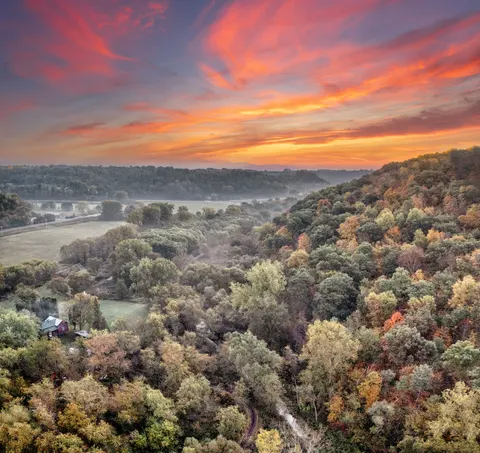 Autumn River 4K Wallpaper · nature · 3840×3623