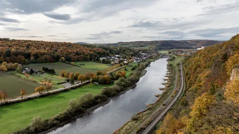 Autumn River 4K Wallpaper · nature · 3840×2160