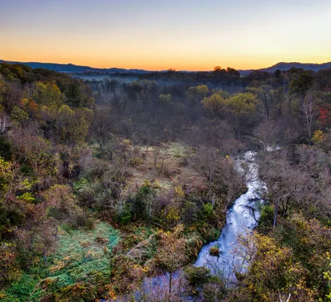 Обои Осенняя река 4K · nature · 3840×3505