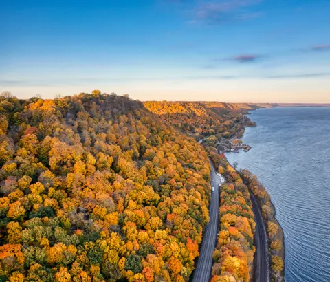 Autumn River 4K Wallpaper · nature · 3840×3279