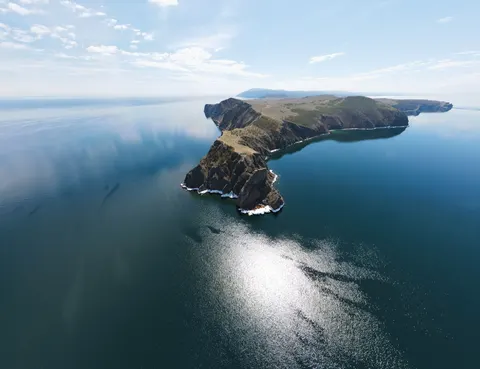 Kuş Bakışı Ada 4K Duvar Kağıdı · ocean · 3840×2949
