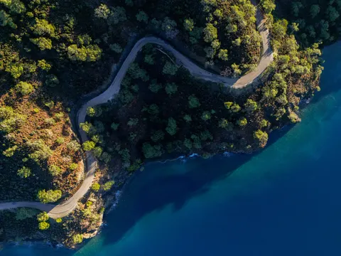 Insel aus der Luft 4K Hintergrundbild · ocean · 3840×2880