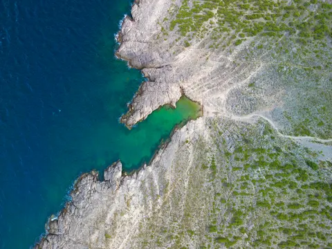 Insel aus der Luft 4K Hintergrundbild · ocean · 3840×2880