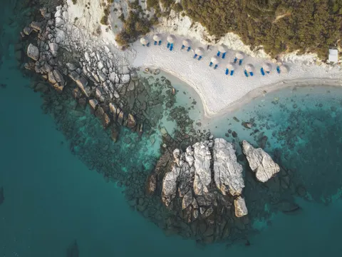 द्वीप का हवाई दृश्य 4K वॉलपेपर · ocean · 3840×2880