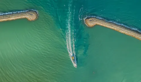 Insel aus der Luft 4K Hintergrundbild · ocean · 3840×2247