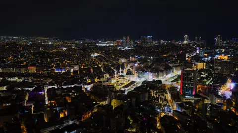 Fond d'écran Skyline nocturne 4K · city · 3840×2160