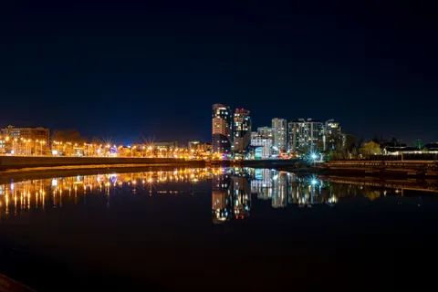 City Skyline at Night 4K Wallpaper · city · 3840×2563