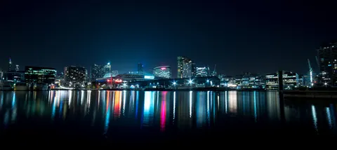 City Skyline at Night 4K Wallpaper · city · 3840×1712