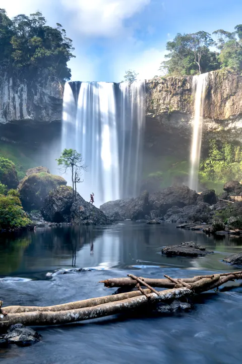 Tall Waterfall Phone Wallpaper · vertical · 1440×2159