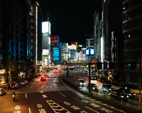 Neon-Straße 4K Hintergrundbild · city · 3840×3072