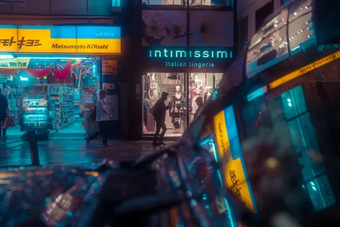Neon-Straße 4K Hintergrundbild · city · 3840×2560