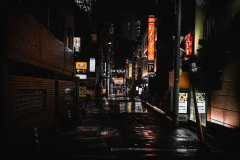 Hình nền Phố Neon 4K · city · 3840×2560