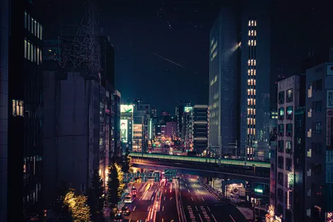 Fondo de pantalla Calle de Neón 4K · city · 3840×2560