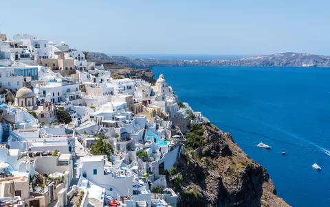 Santorin 4K Hintergrundbild · architecture · 3840×2416