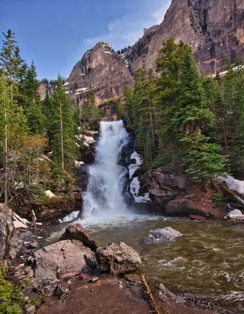 Tall Waterfall Phone Wallpaper · vertical · 1440×1853