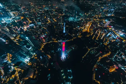 City Aerial 4K Wallpaper · city · 3840×2560