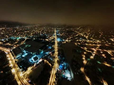 City Aerial 4K Wallpaper · city · 3840×2880