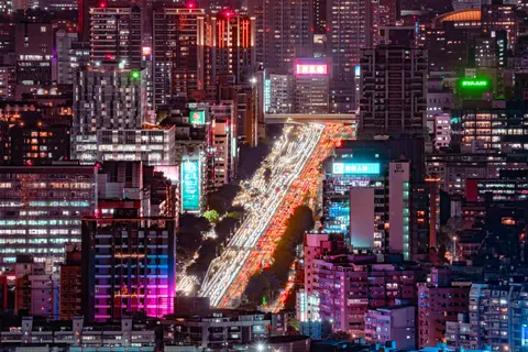 City Aerial 4K Wallpaper · city · 3840×2561