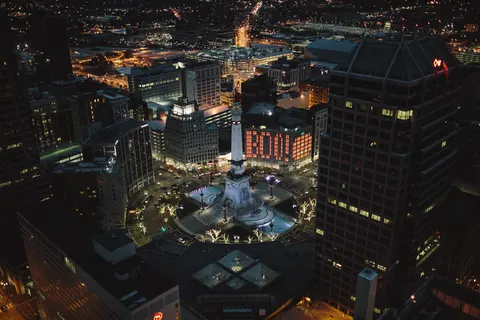 City Aerial 4K Wallpaper · city · 3840×2560