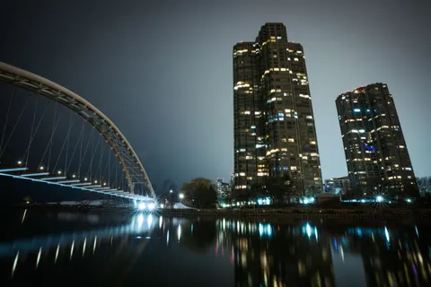 도시의 다리 4K 배경화면 · city · 3840×2560